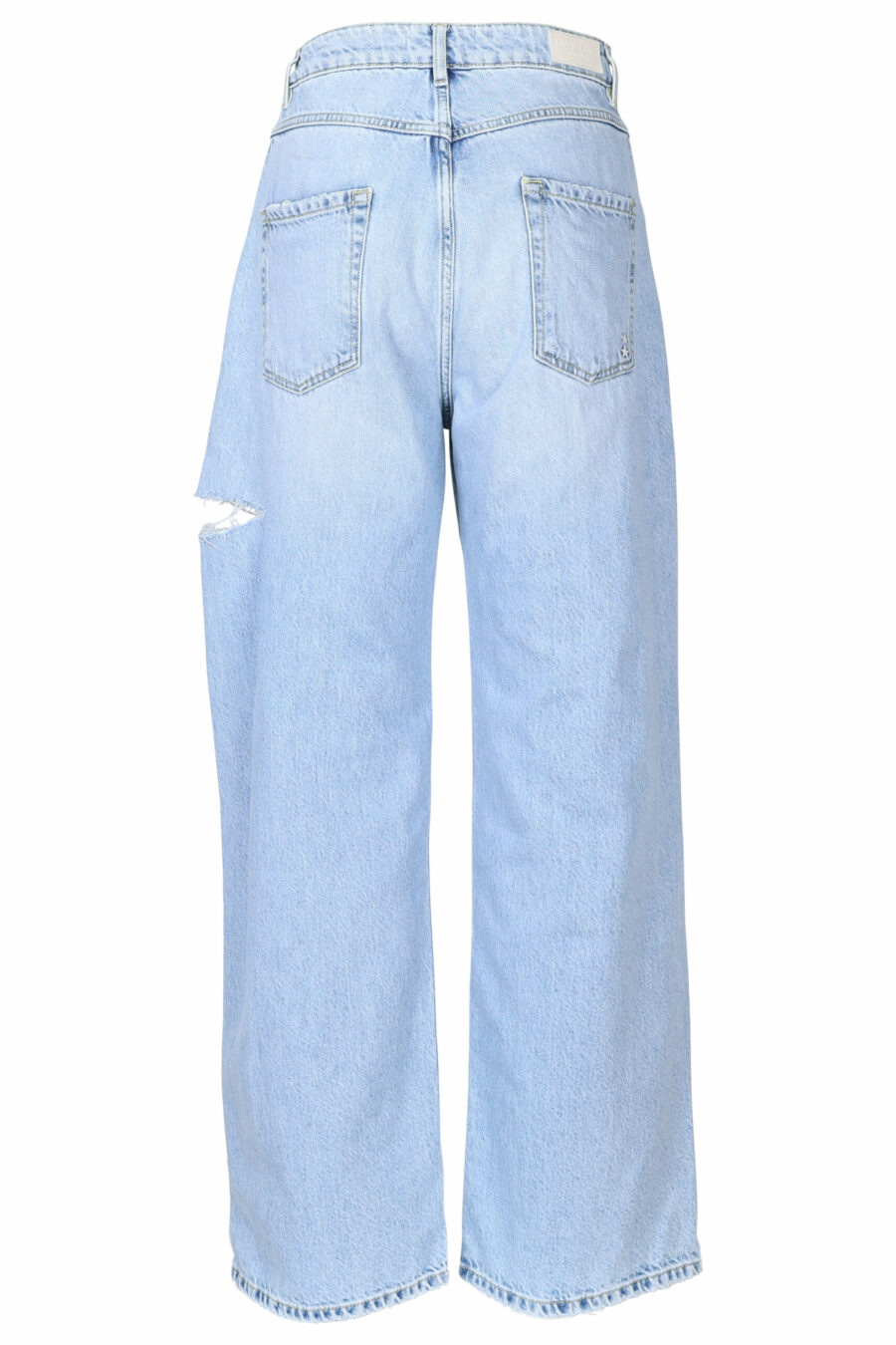 Blue "poppy" jeans with rips - 8052691167298 2 scaled
