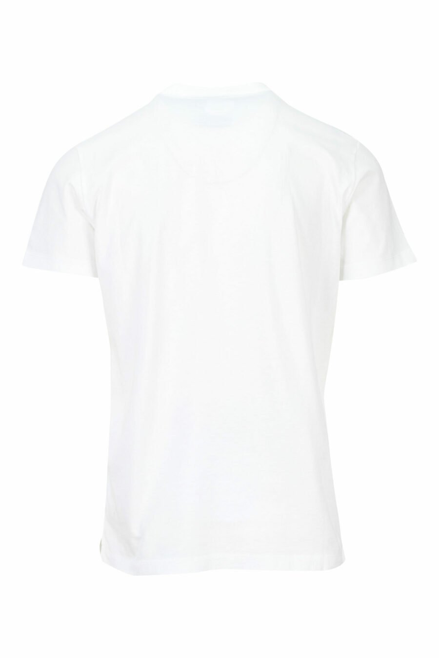 Weißes T-Shirt mit blauem "College"-Maxilogo - 8054148086442 1 skaliert