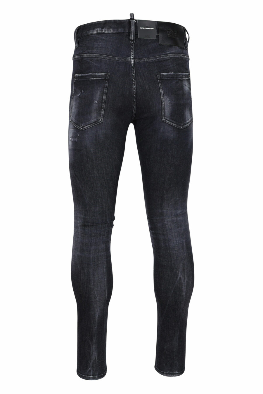 Jeans super twinkey noir semi-usé et déchiré - 8054148103088 2 échelles