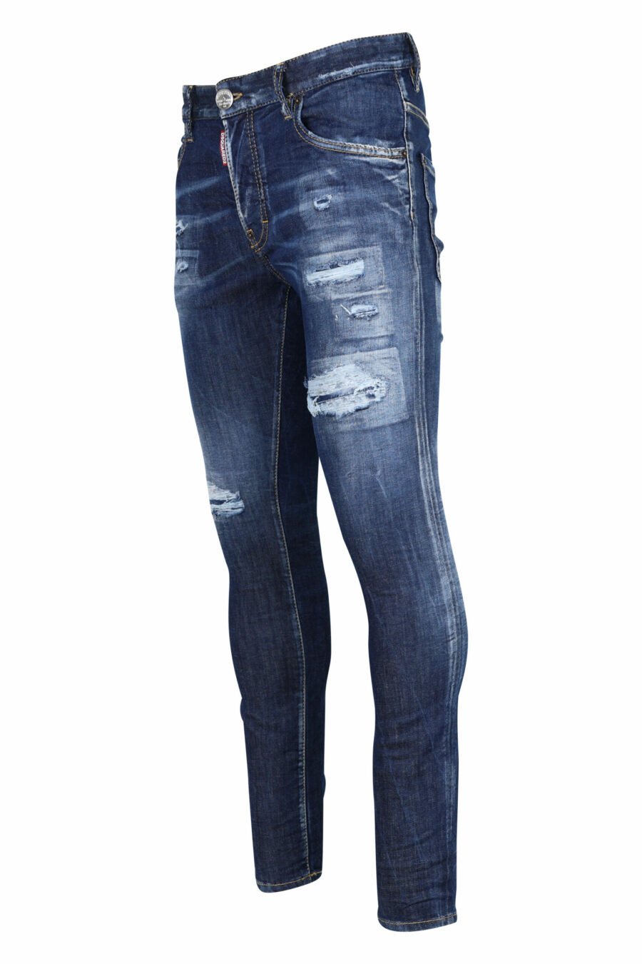 Blaue "super twinky jean" Jeans mit Rissen und ausgefranst - 8054148106201 1 skaliert