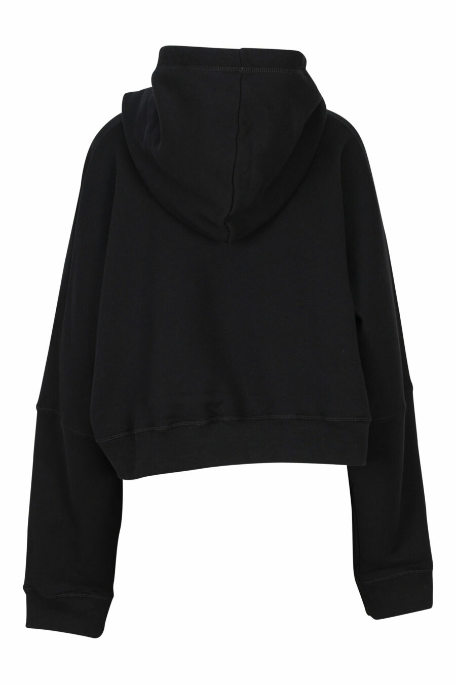 Black hooded sweatshirt with fuchsia maxilogo "darlin'" - 8054148144166 1 scaled