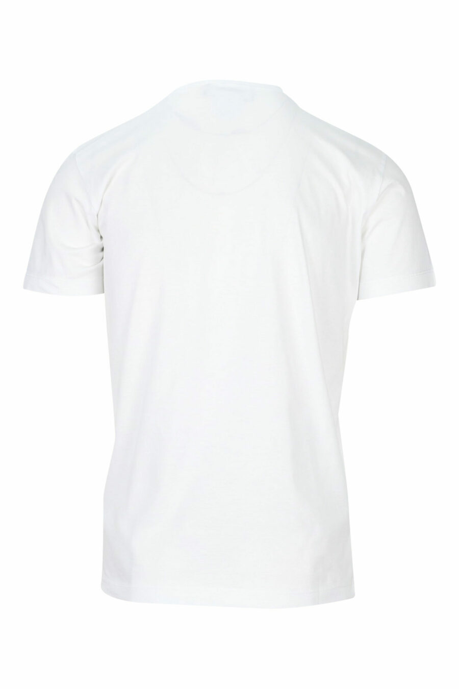 Weißes T-Shirt mit weißem und blauem Maxilogo mit Schild - 8054148159665 1 skaliert