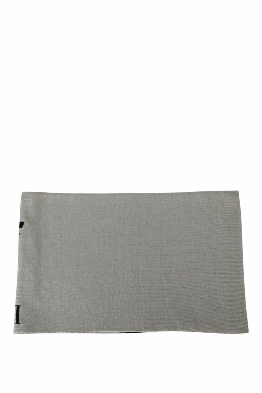 Hellgrauer Schal mit weißem vertikalen "lux identity" Logo - 8056787823051 2 skaliert