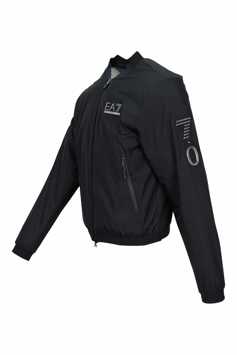 Black jacket with "lux identity" minilogue and side logo - 8056787938434 1 scaled