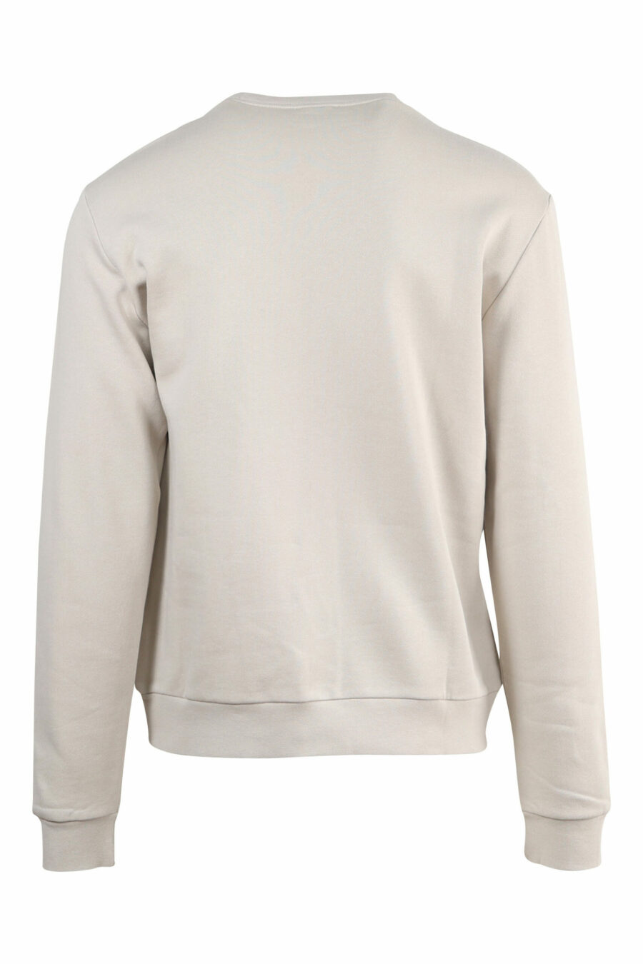 Beigefarbenes Sweatshirt mit schwarzem "lux identity" Maxilogo - 8056787941793 1 skaliert