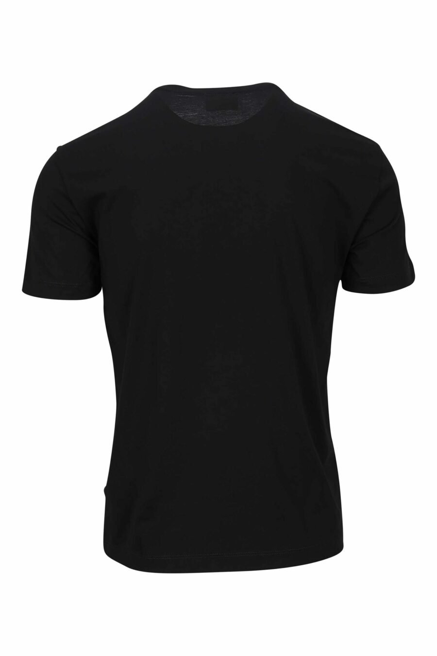 T-shirt preta com maxilogo dourado "lux identity" - 8056787951167 1 scaled