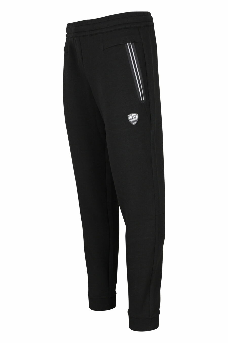 Tracksuit bottoms black with mini logo shield "lux identity" - 8056787978737 1 scaled