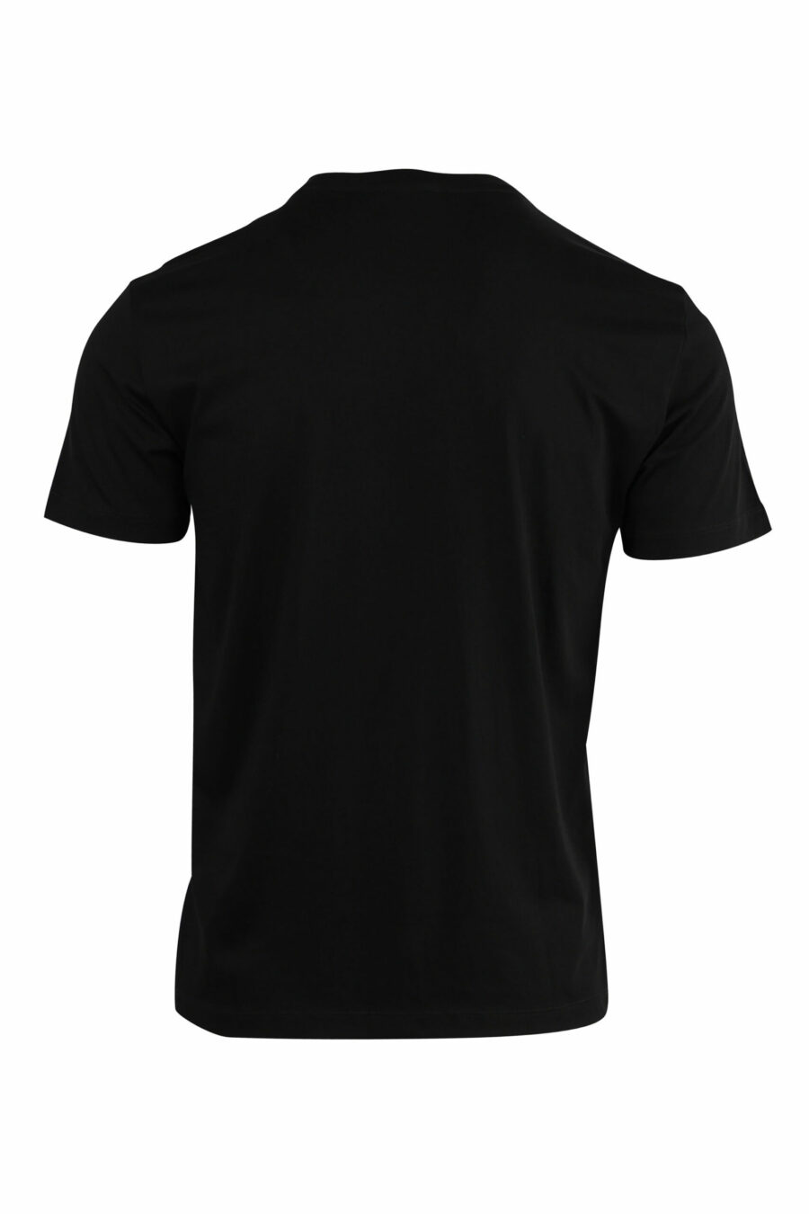 Black T-shirt with gold "lux identity" mini-logo label - 8057767515805 2 scaled