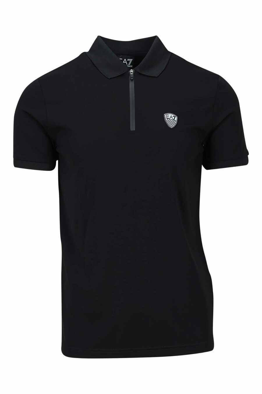 Black polo shirt with "lux identity" mini logo - 8057767614805 scaled