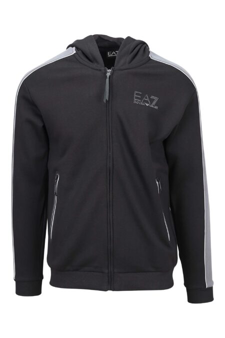 EA7 - Chaqueta negra corta vientos con minilogo lux identity blanco - BLS  Fashion