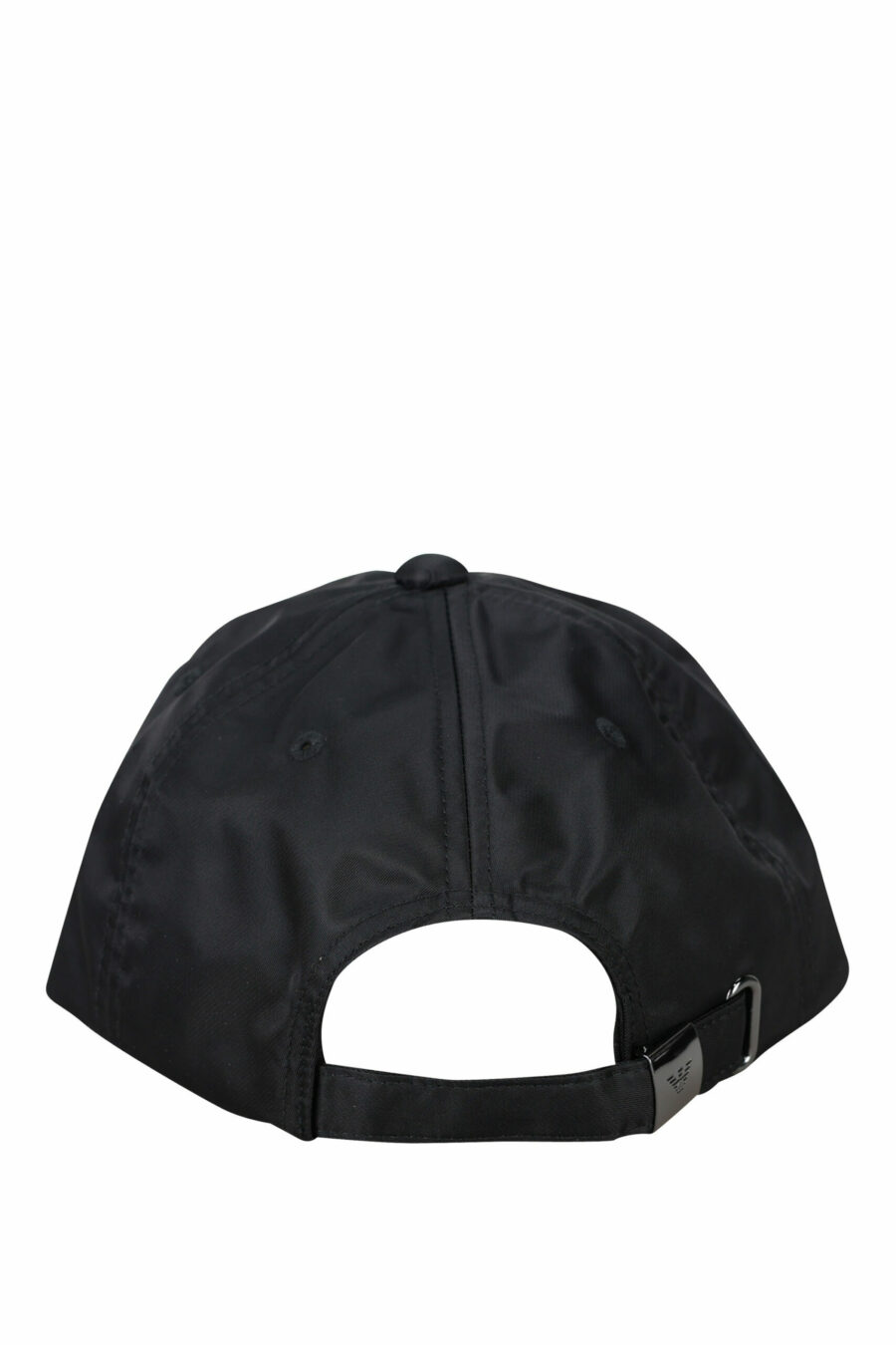 Black cap with black metal eagle logo - 8057767767730 2 scaled