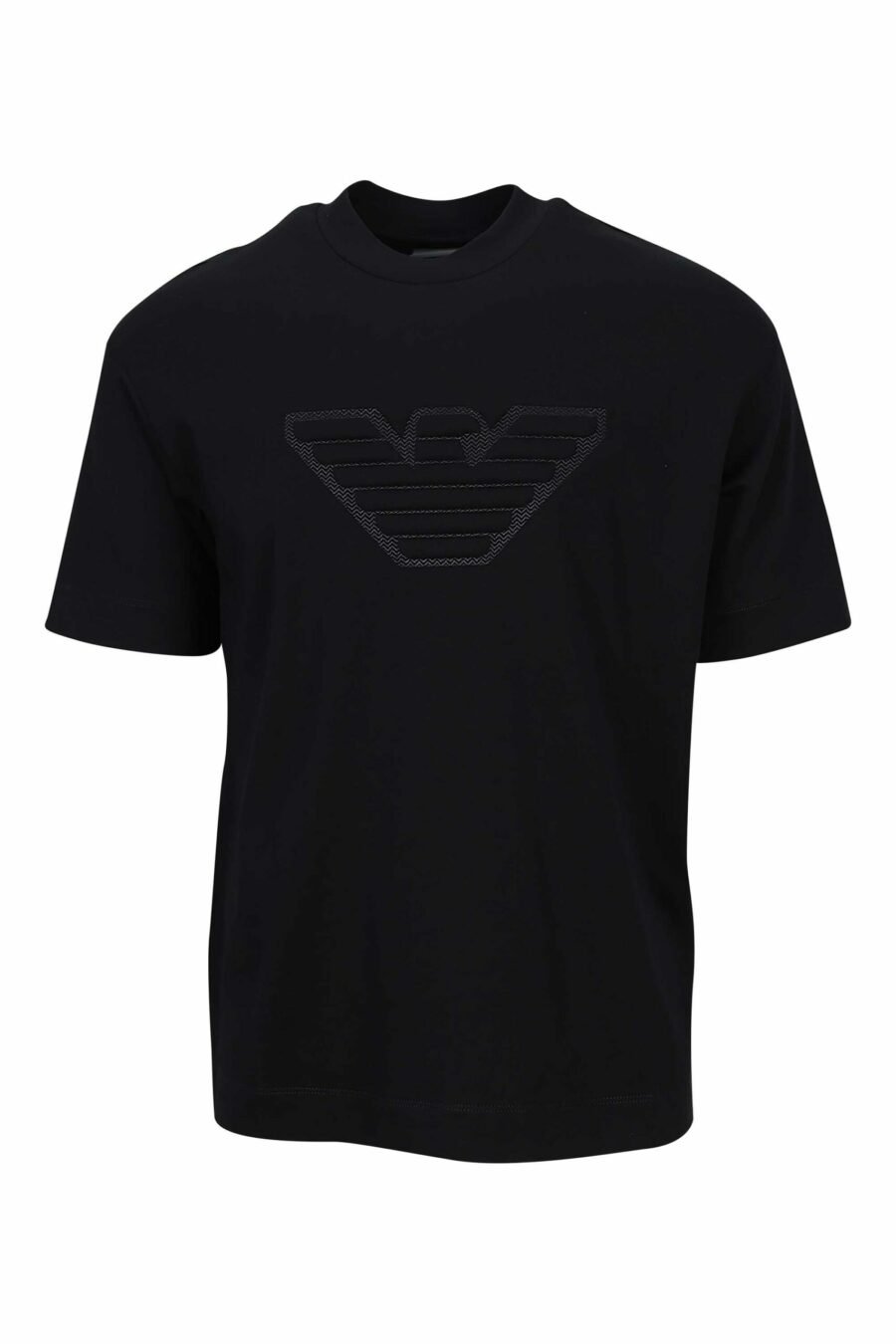 Camiseta negra con maxilogo águila monocromática - 8057970432920 scaled