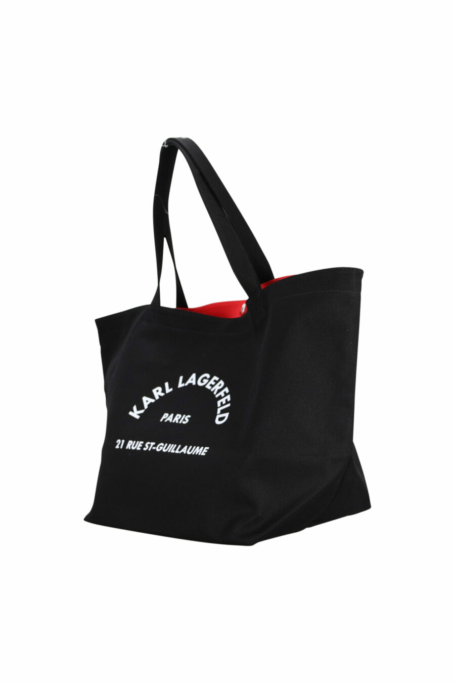 Tote bag negra con maxilogo "rue st guillaume" - 8720092106603 1 scaled
