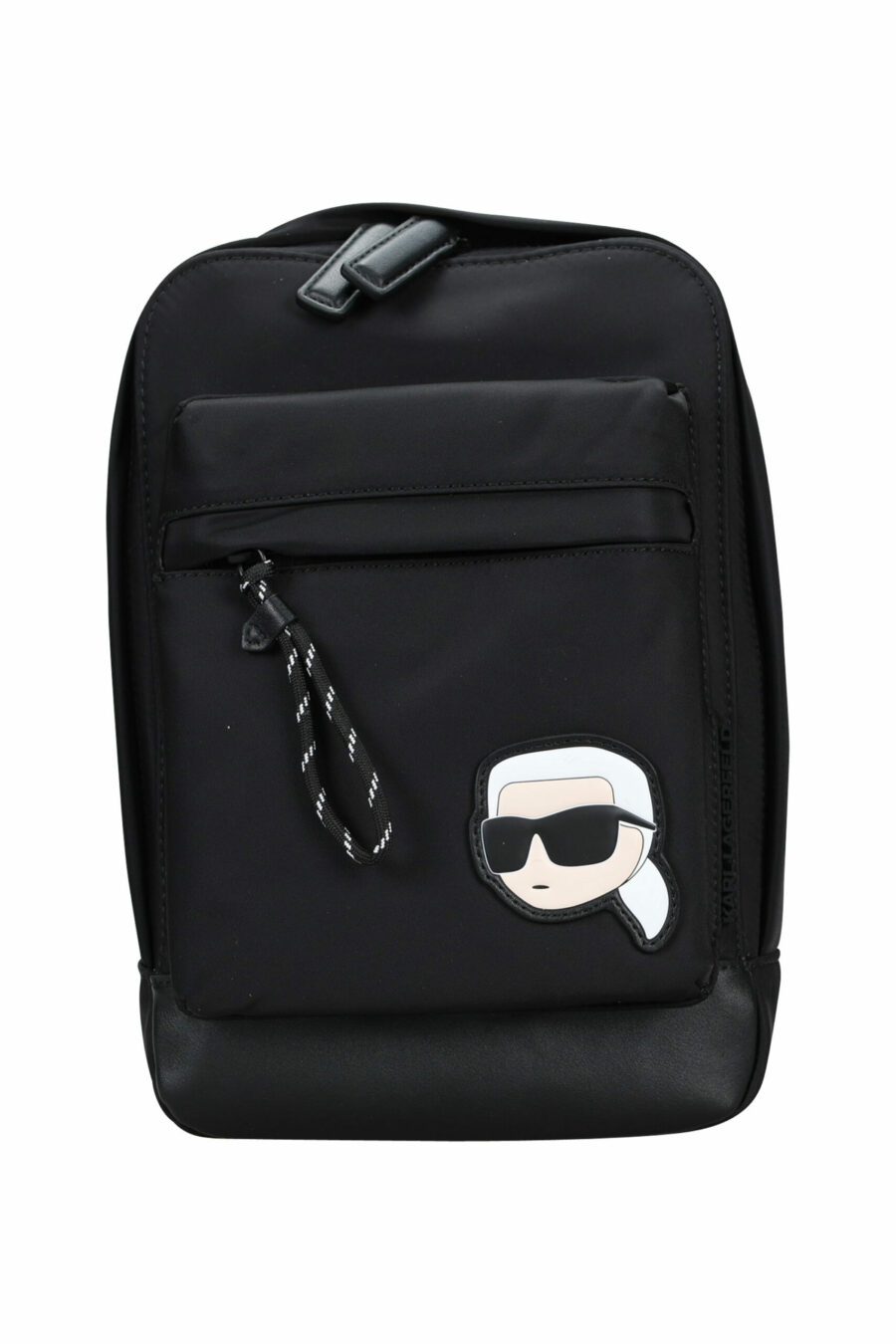 Black crossbody bag with mini-logo "kar" - 8720744411048 scaled