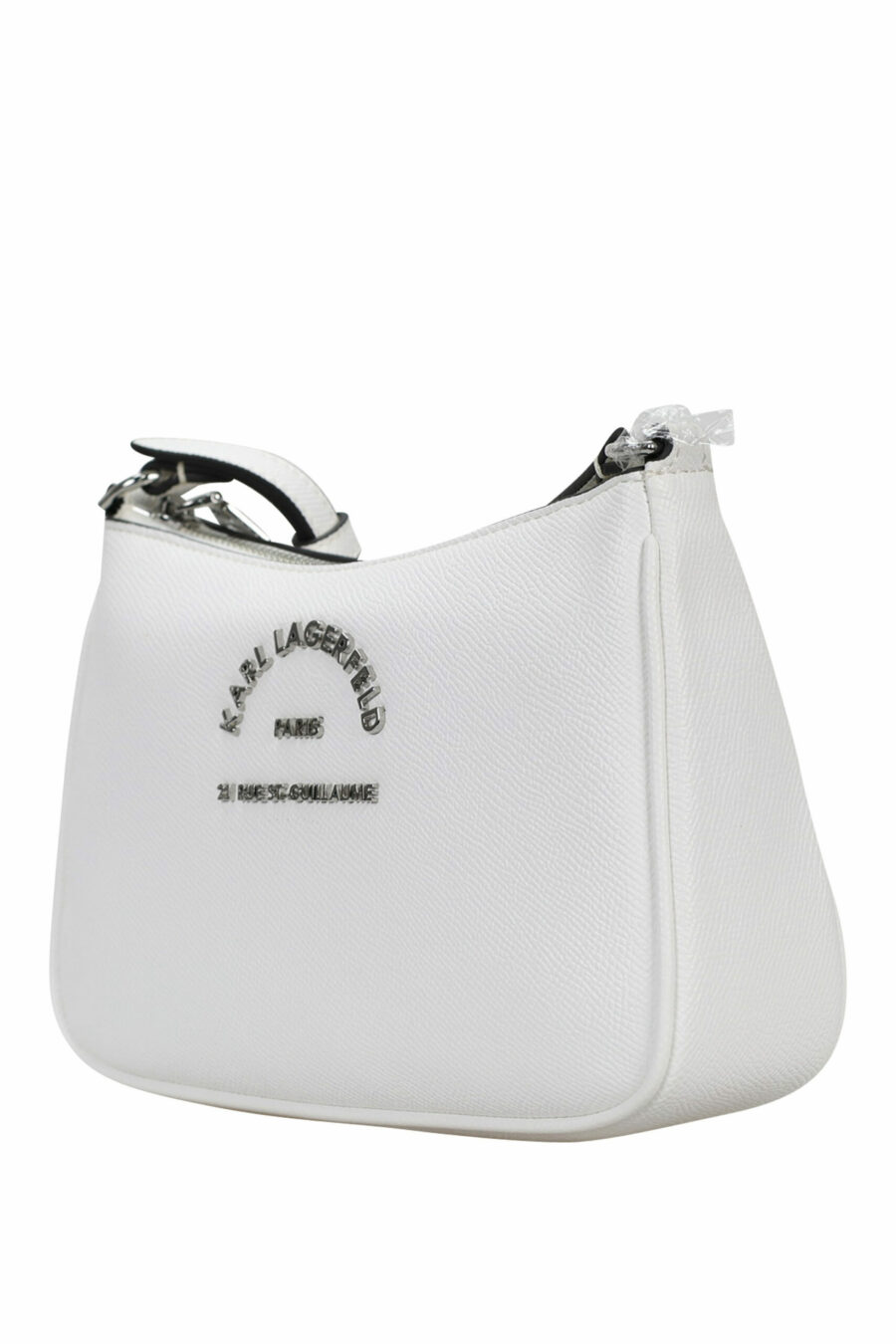 White shoulder bag with mini-logo "rue st guillaume" - 8720744417071 1 scaled