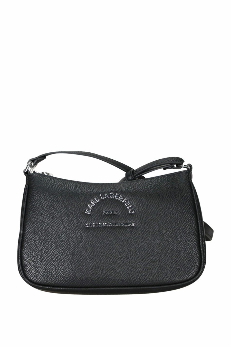 Black shoulder bag with mini-logo "rue st guillaume" - 8720744417132 scaled