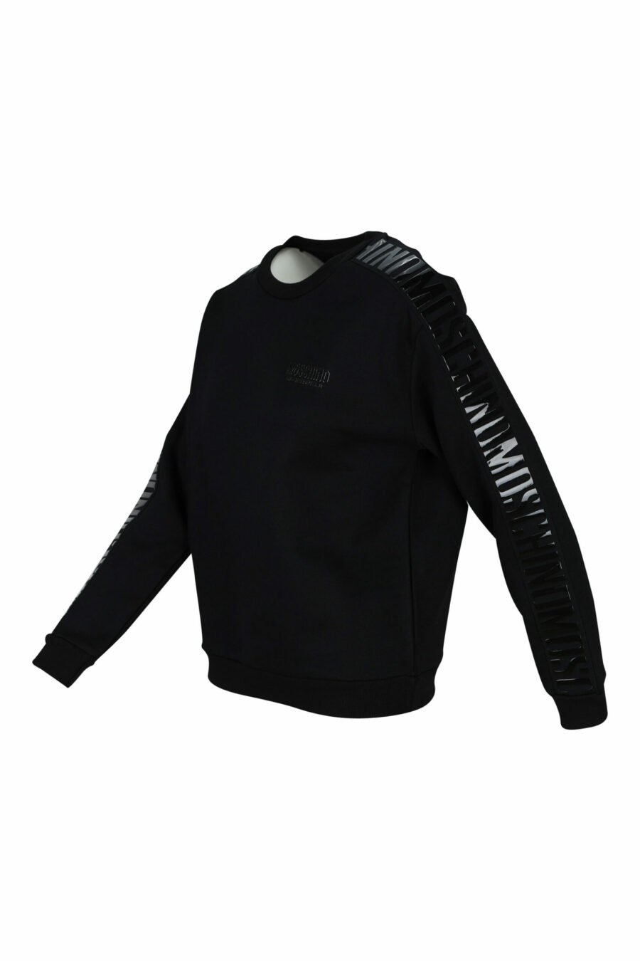 Schwarzes Sweatshirt mit monochromem Bandlogo an den Seiten - 889316614961 1 skaliert
