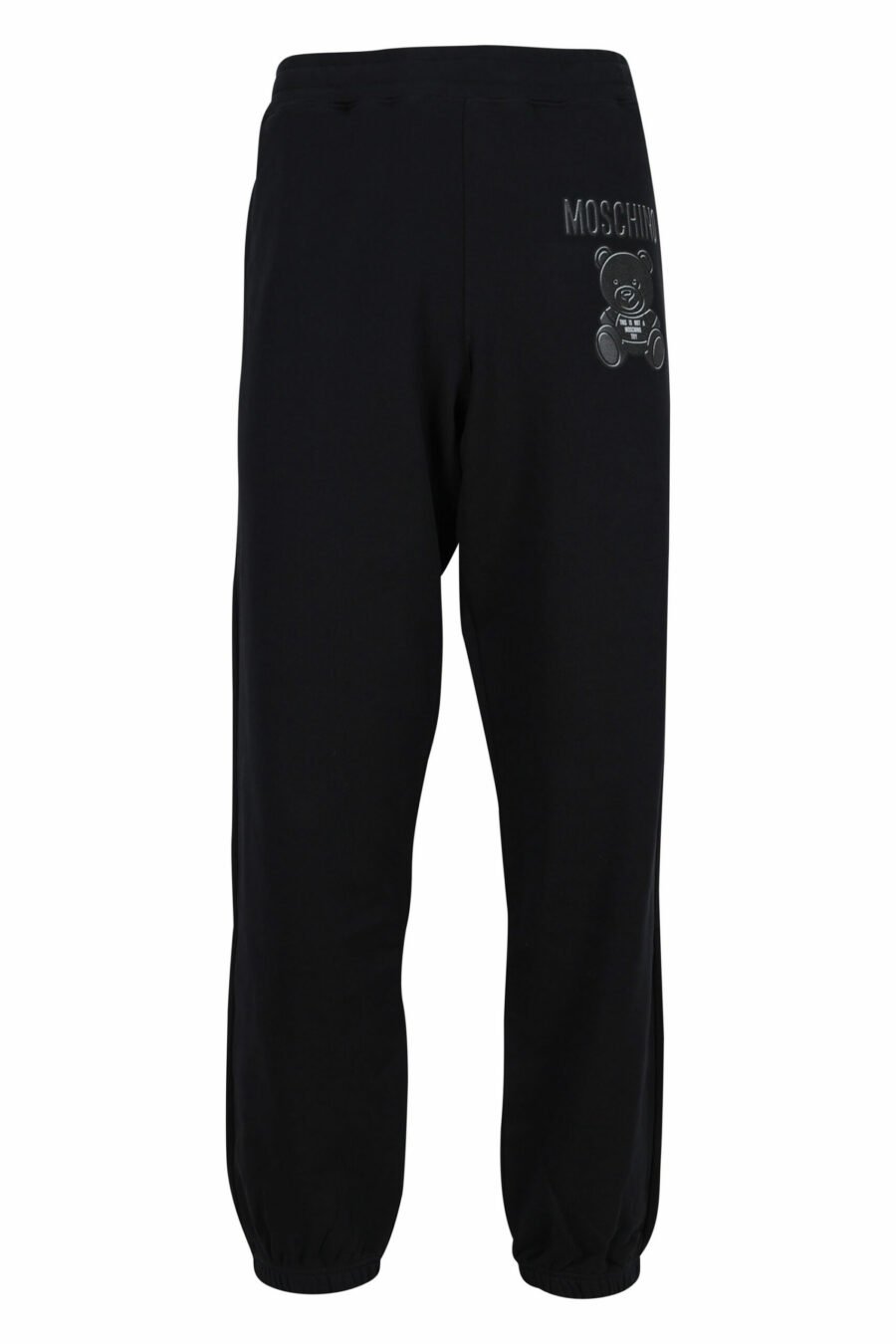 Tracksuit bottoms black with black "teddy" mini-logo - 889316837872 scaled