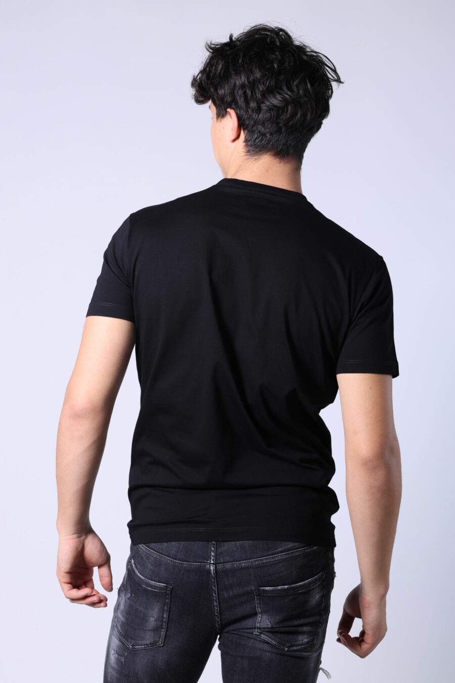 T-shirt noir avec logo ceresio 9 - Untitled Catalog 05330