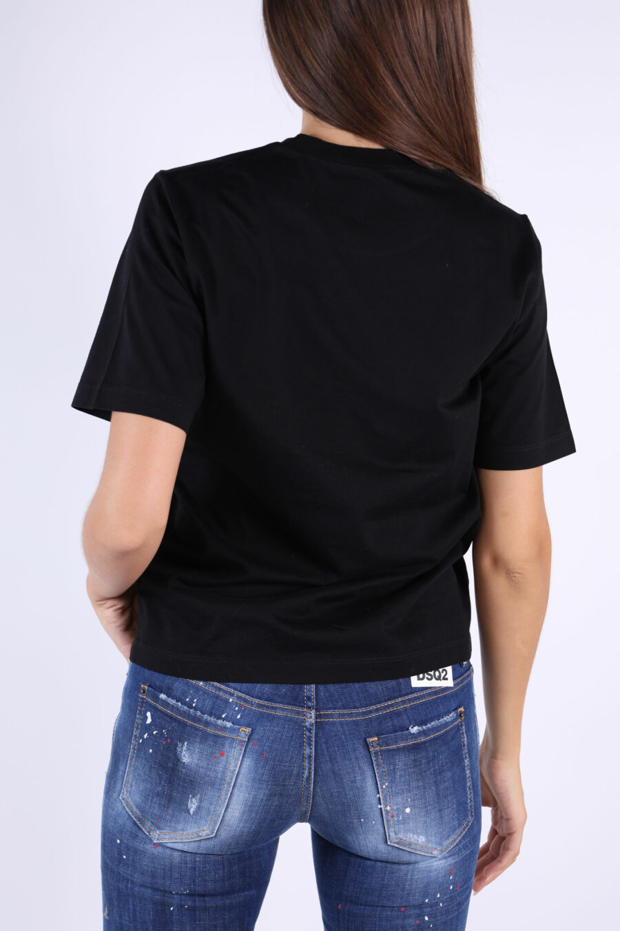 T-shirt noir avec logo "icon pixeled" - 361223054662201926