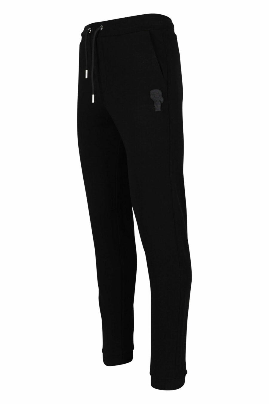 Tracksuit bottoms black with rubber mini-logo - 4062226393898 2 scaled