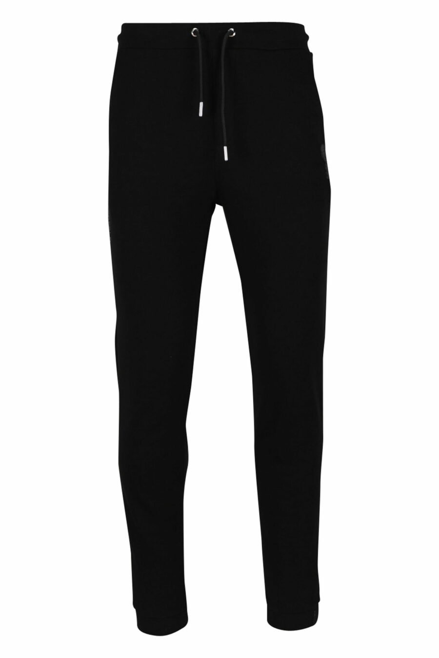 Tracksuit bottoms black with rubber mini-logo - 4062226393898 scaled
