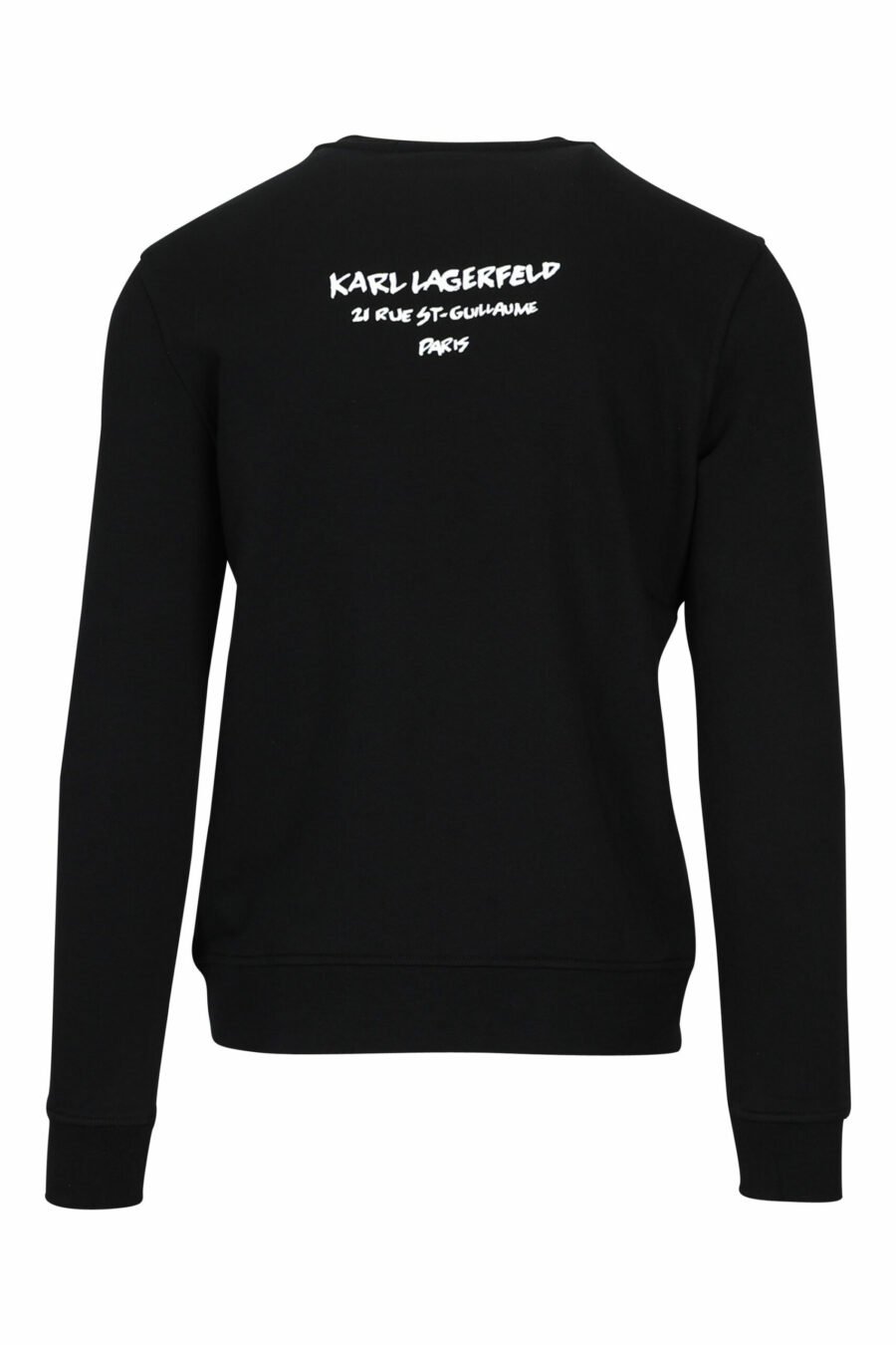 Black sweatshirt with "karl" camouflage profile - 4062226395816 1 scaled