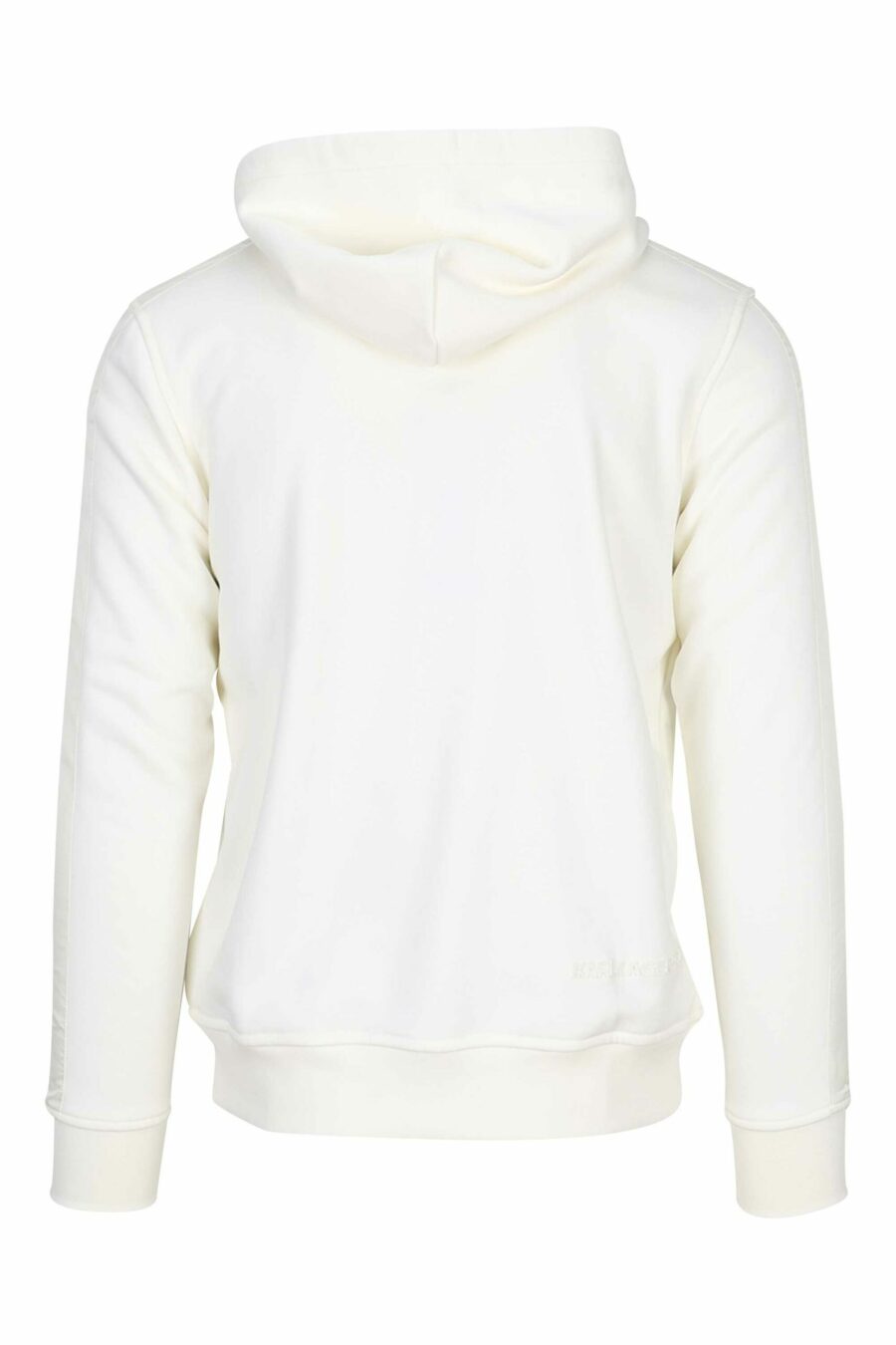 Beige hooded sweatshirt with zip and minilogue - 4062226650304 1 1 scaled
