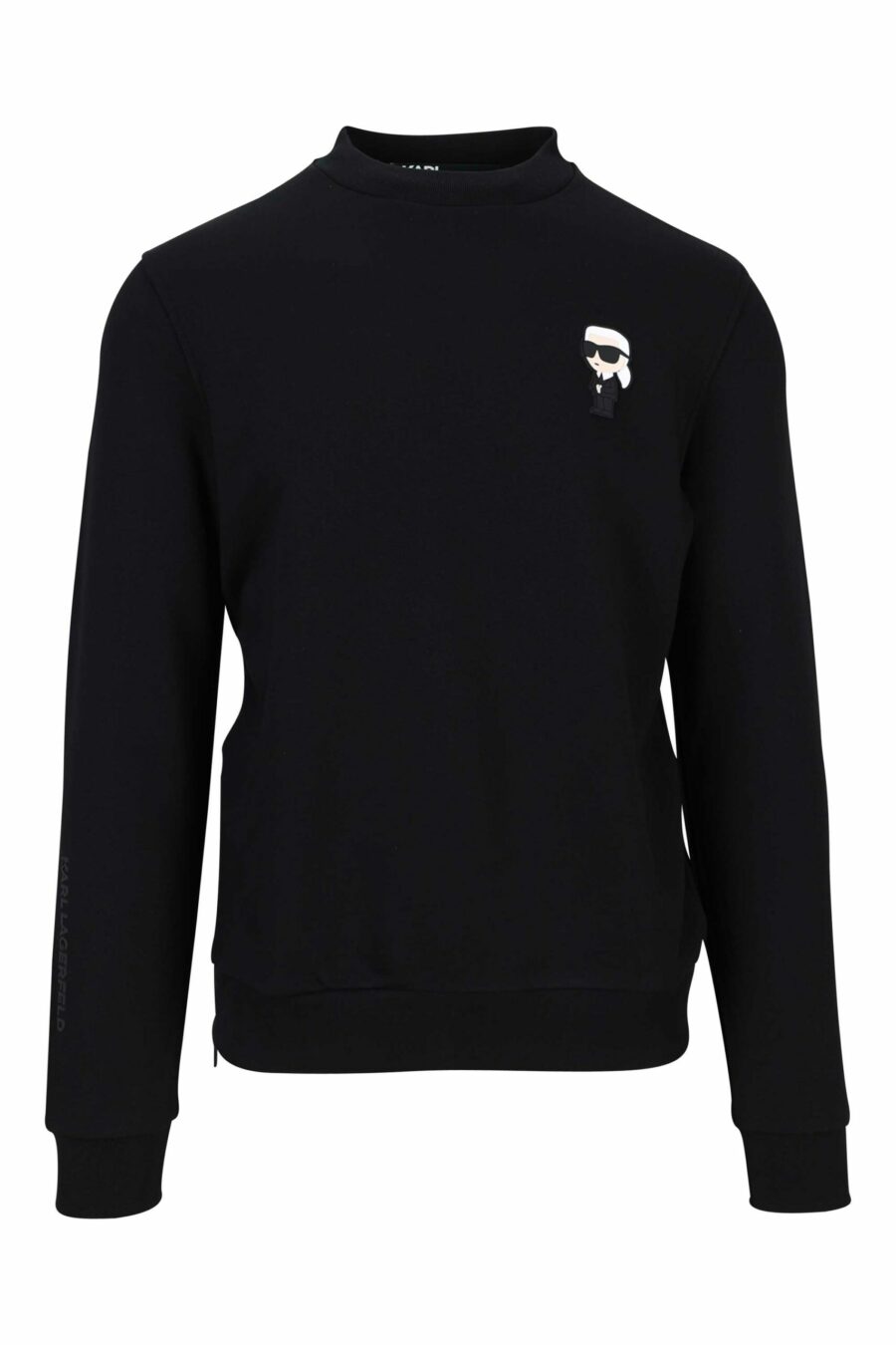 Black sweatshirt with embroidered minilogue - 4062226652995 1 scaled