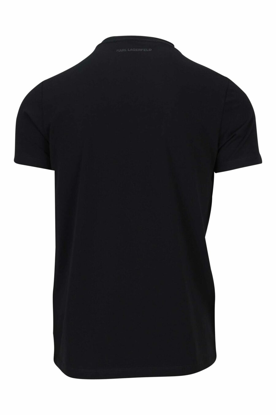 Black T-shirt with white centred logo - 4062226676205 1 1 scaled