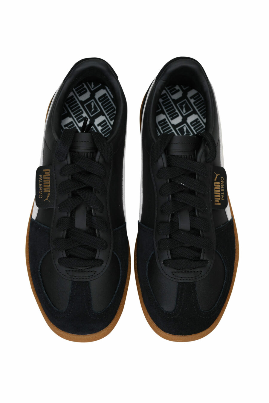 Zapatillas "palermo" negras mix con logo - 4099685704651 4 scaled