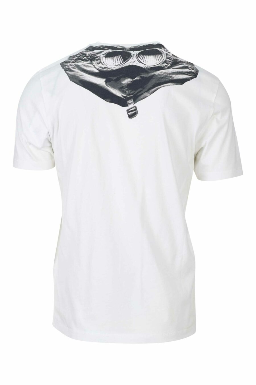 Weißes T-Shirt mit Kapuze und Logoaufnäher - 7620943570397 1 1 skaliert