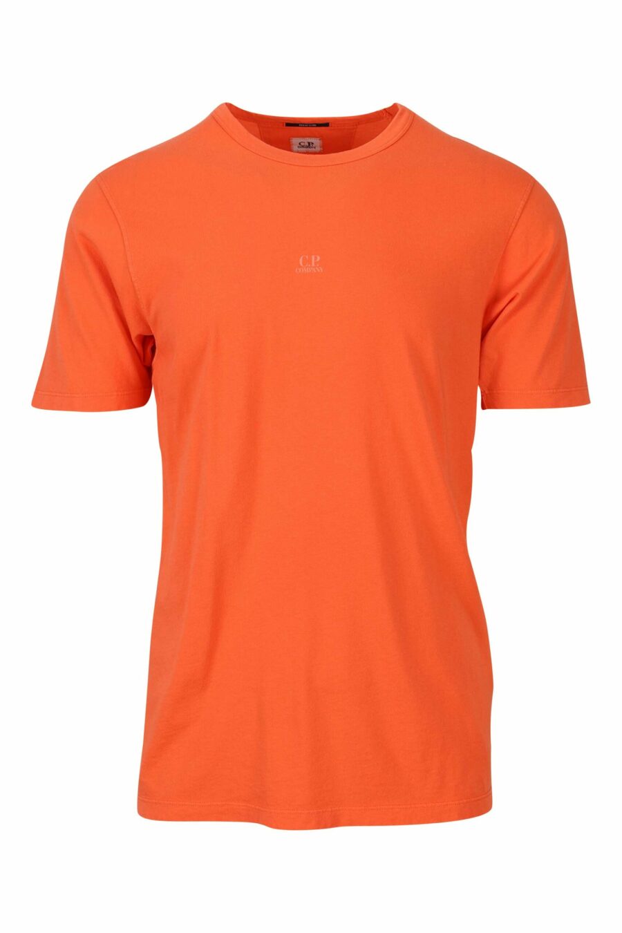 Orangefarbenes T-Shirt mit zentriertem Minilog - 7620943594928 1 skaliert