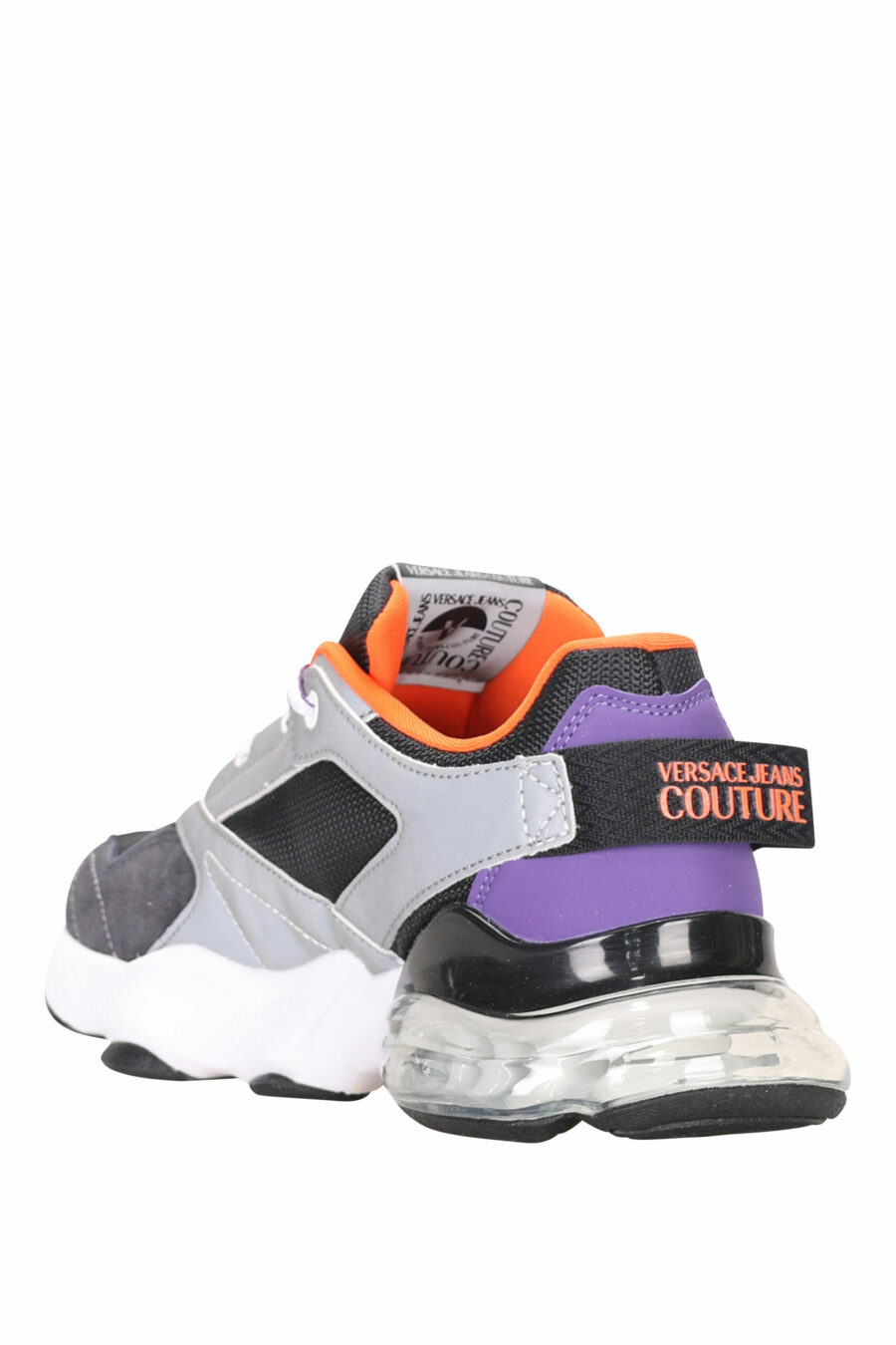 Schwarze Mix-Schuhe mit Schlauch und weißem Mini-Logo - 8052019485165 4 skaliert