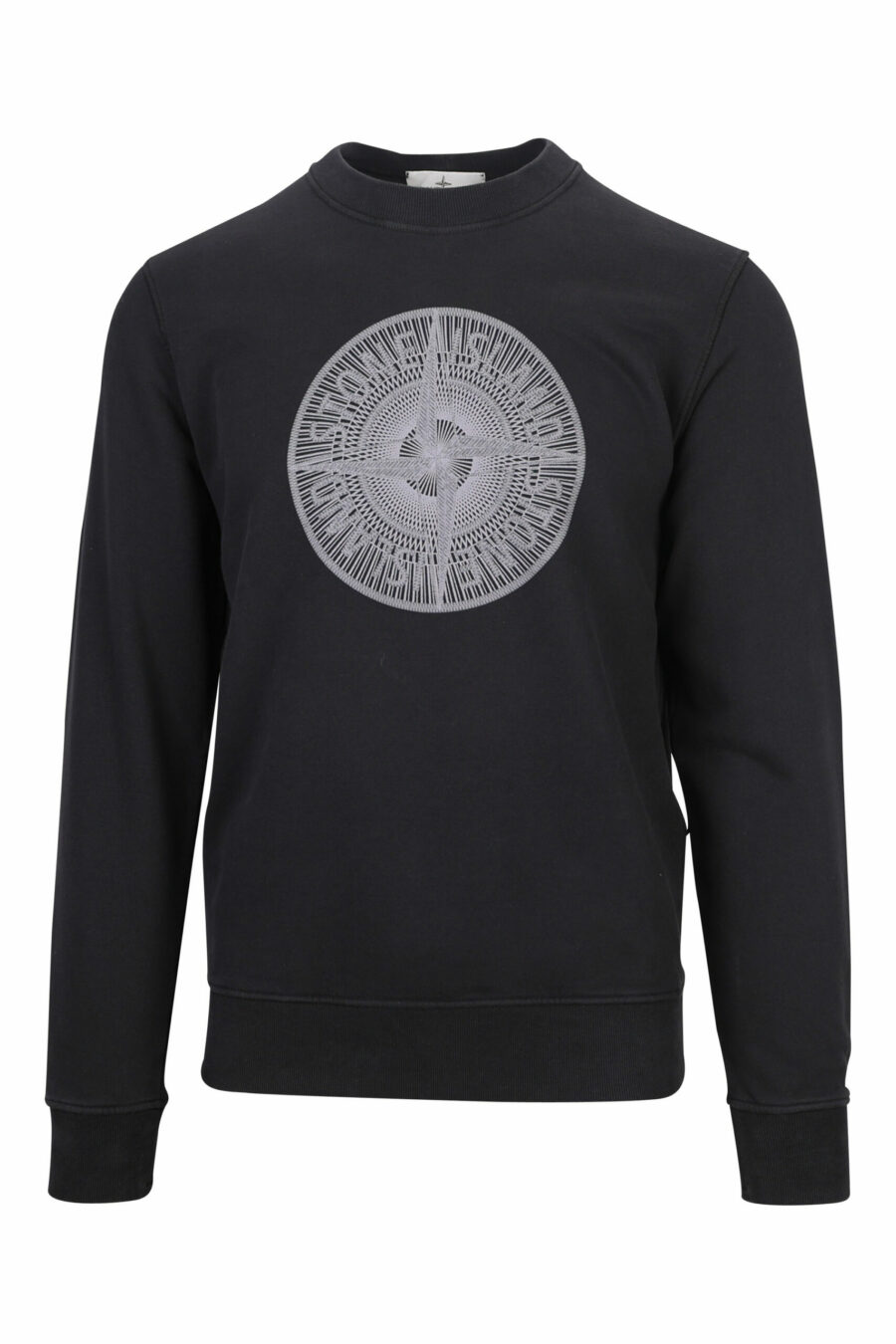 Schwarzes Sweatshirt mit rundem Maxilogo - 8052572740039 skaliert