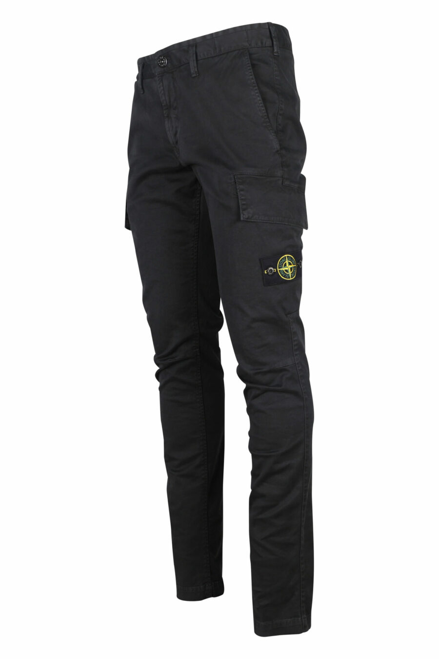 Pantalón negro "skinny" con logo lateral parche - 8052572762253 1 scaled