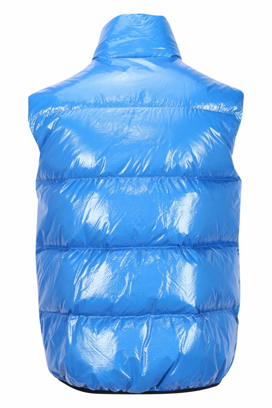 Bright blue puff gilet with mini-logo - 8054148016036 2 1 scaled
