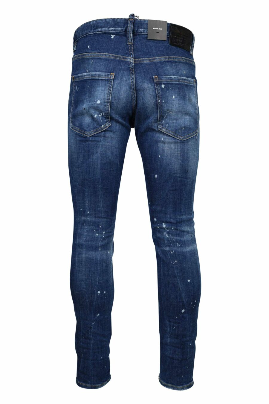 Blue "skater jean" jeans with rips and frayed - 8054148124687 2 1 scaled