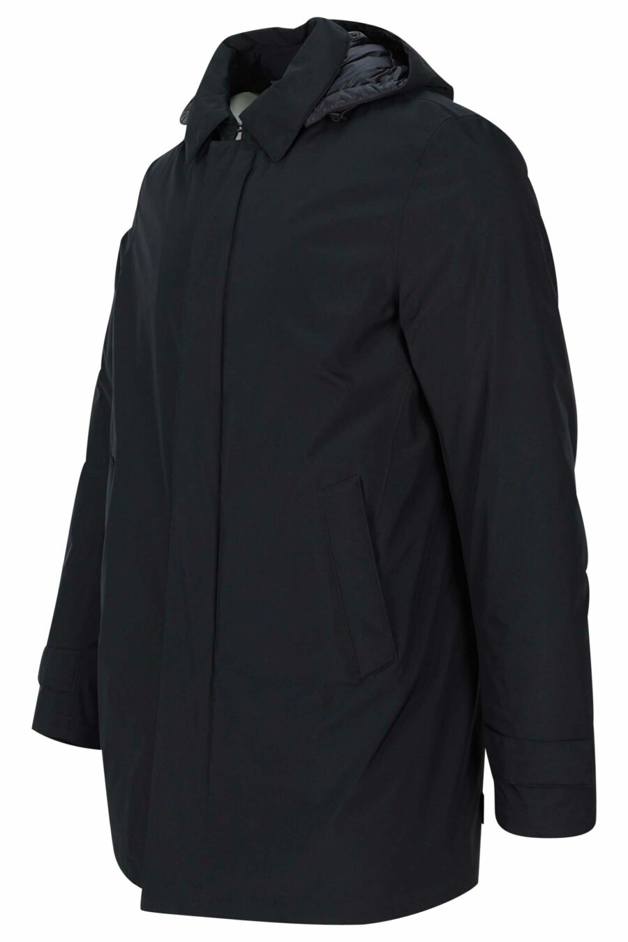 Gore tex" schwarze Jacke mit abnehmbarer Kapuze - 8055721631509 1 2 skaliert
