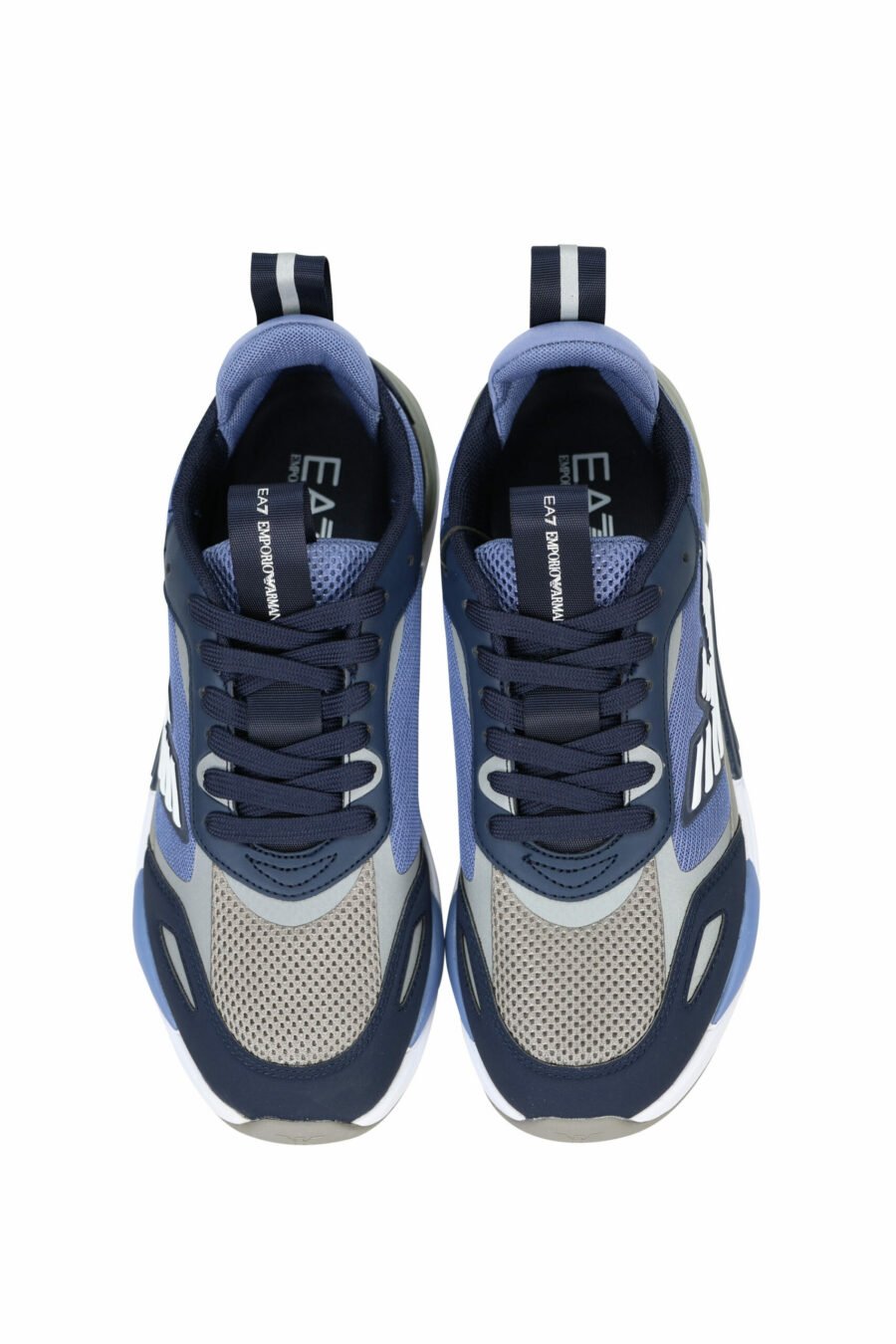 Trainers black with blue and grey with white eagle logo - 8056787461604 4 scaled