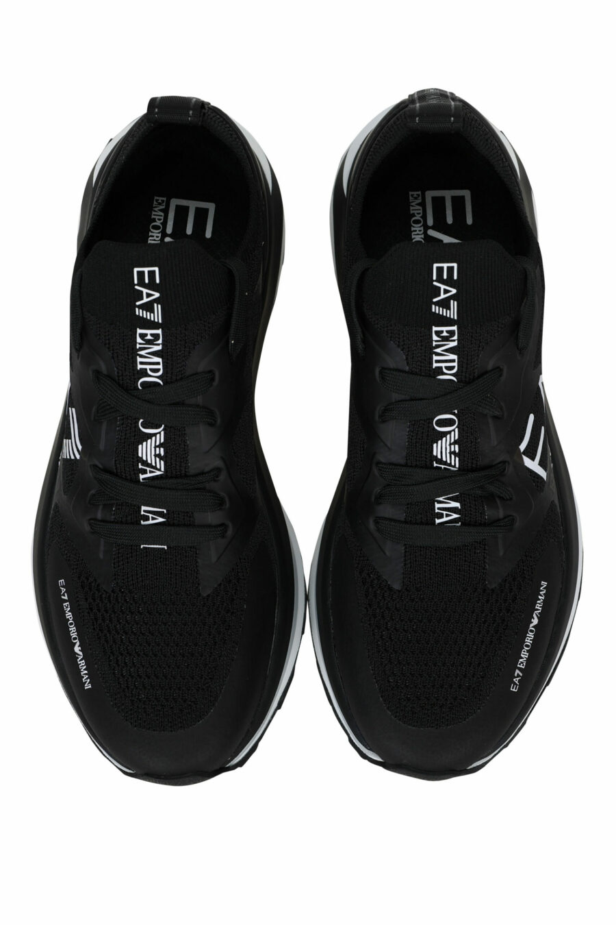 Zapatillas negras con maxilogo "lux identity" blanco y suela blanca - 8057163136925 4 scaled