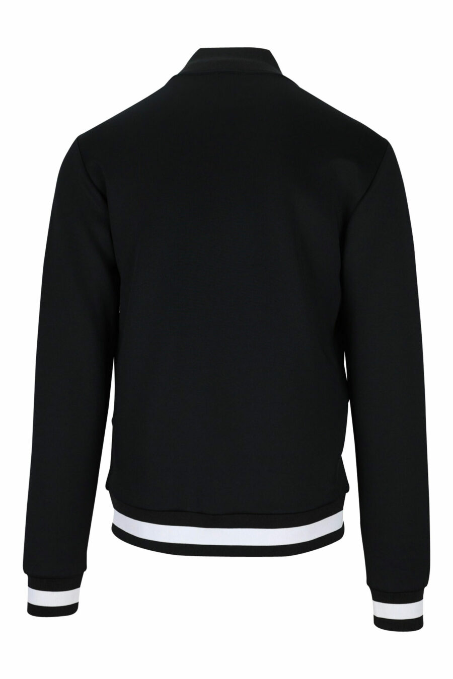 Black zip-up sweatshirt with metal mini-logo "lux identity" - 8057767630782 1 scaled