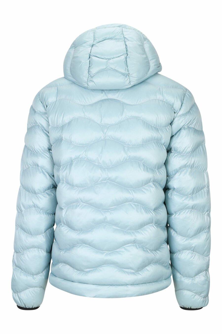 Light blue hooded jacket with wavy lines and violet lining - 8058610697198 3 scaled