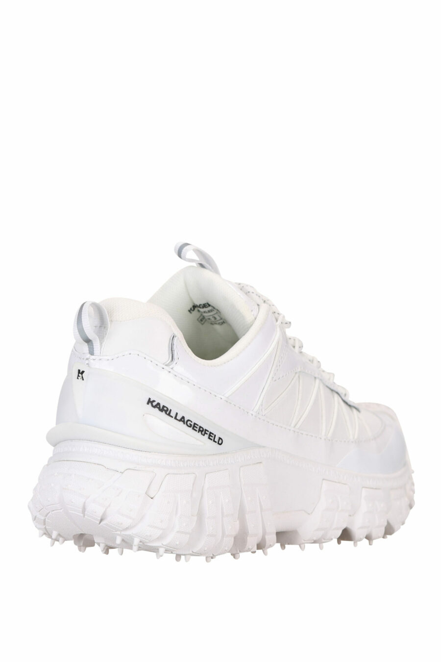 White trainers with thick soles and mini-logo - 5059529319099 1 scaled