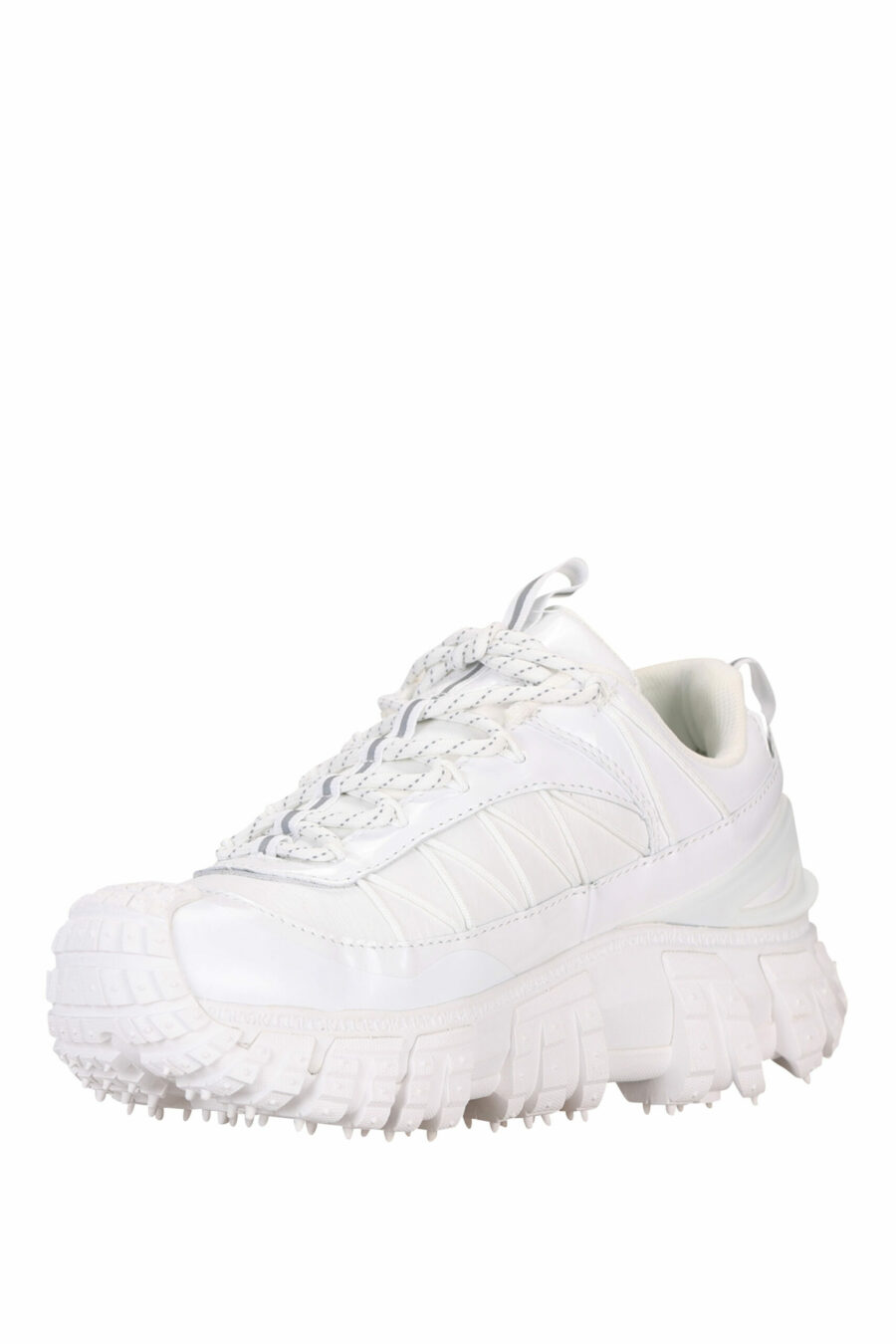 White trainers with thick soles and mini-logo - 5059529319099 3 scaled