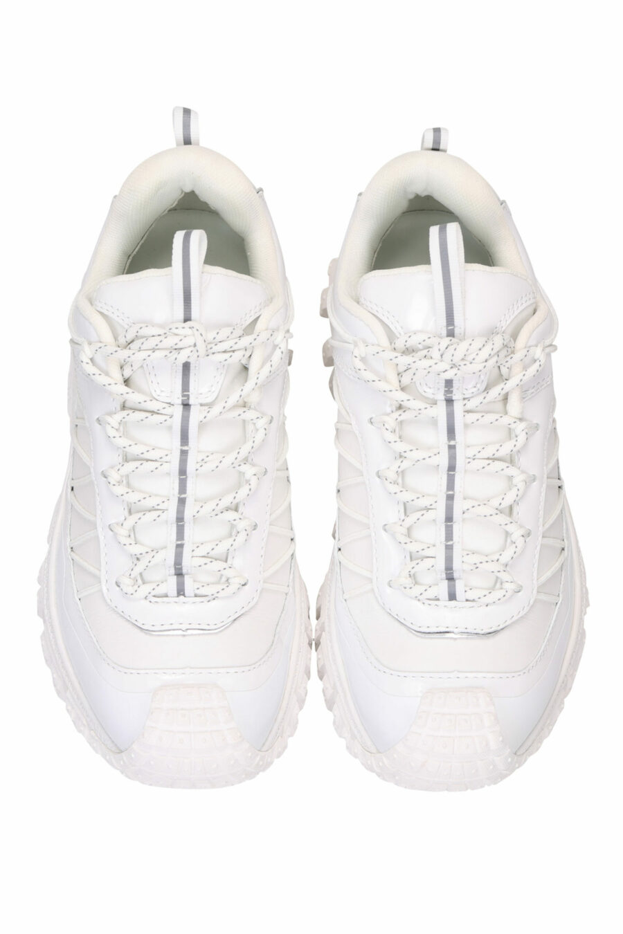 White trainers with thick soles and mini-logo - 5059529319099 4 scaled