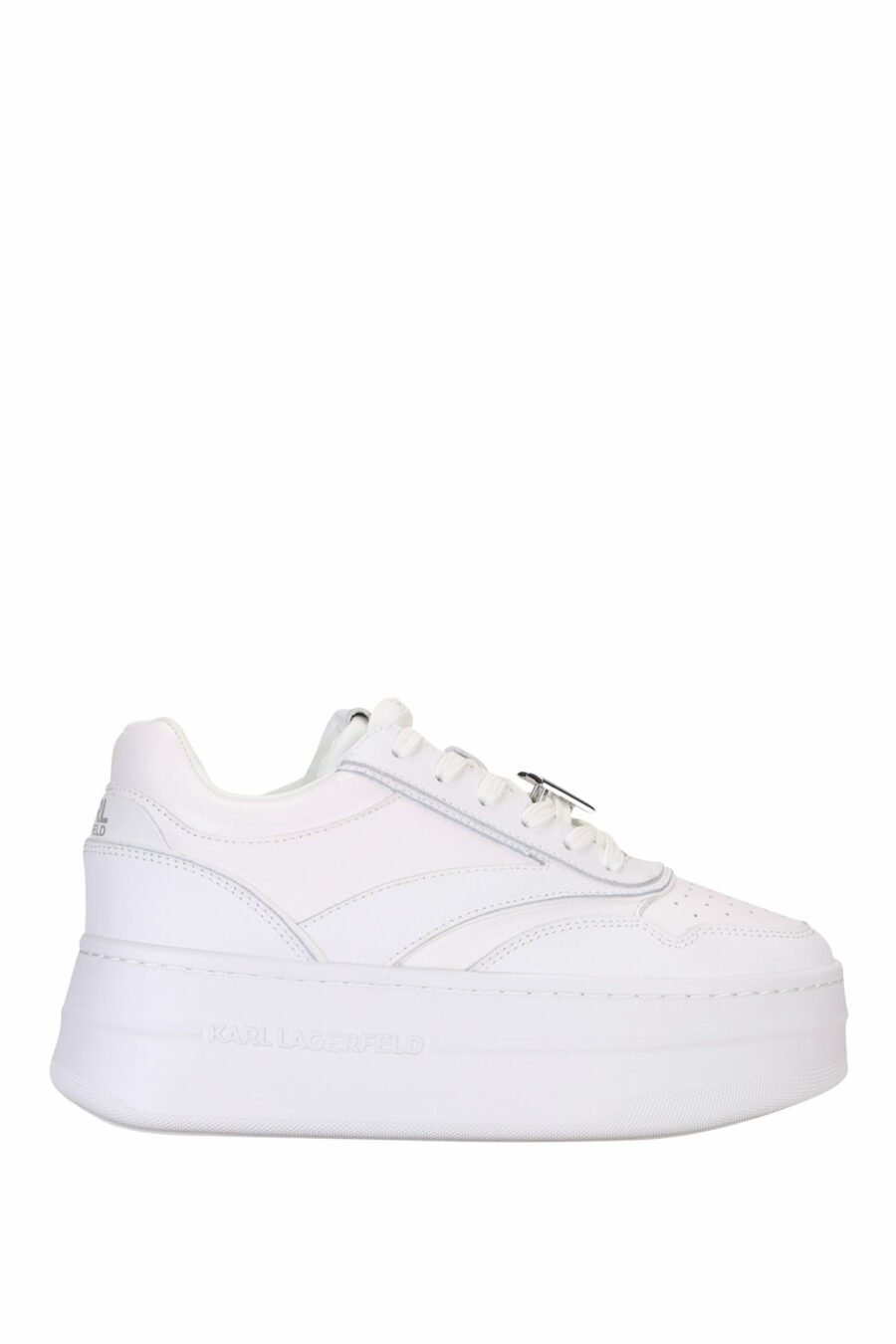 White trainers with logo and platform - 5059529319518 scaled