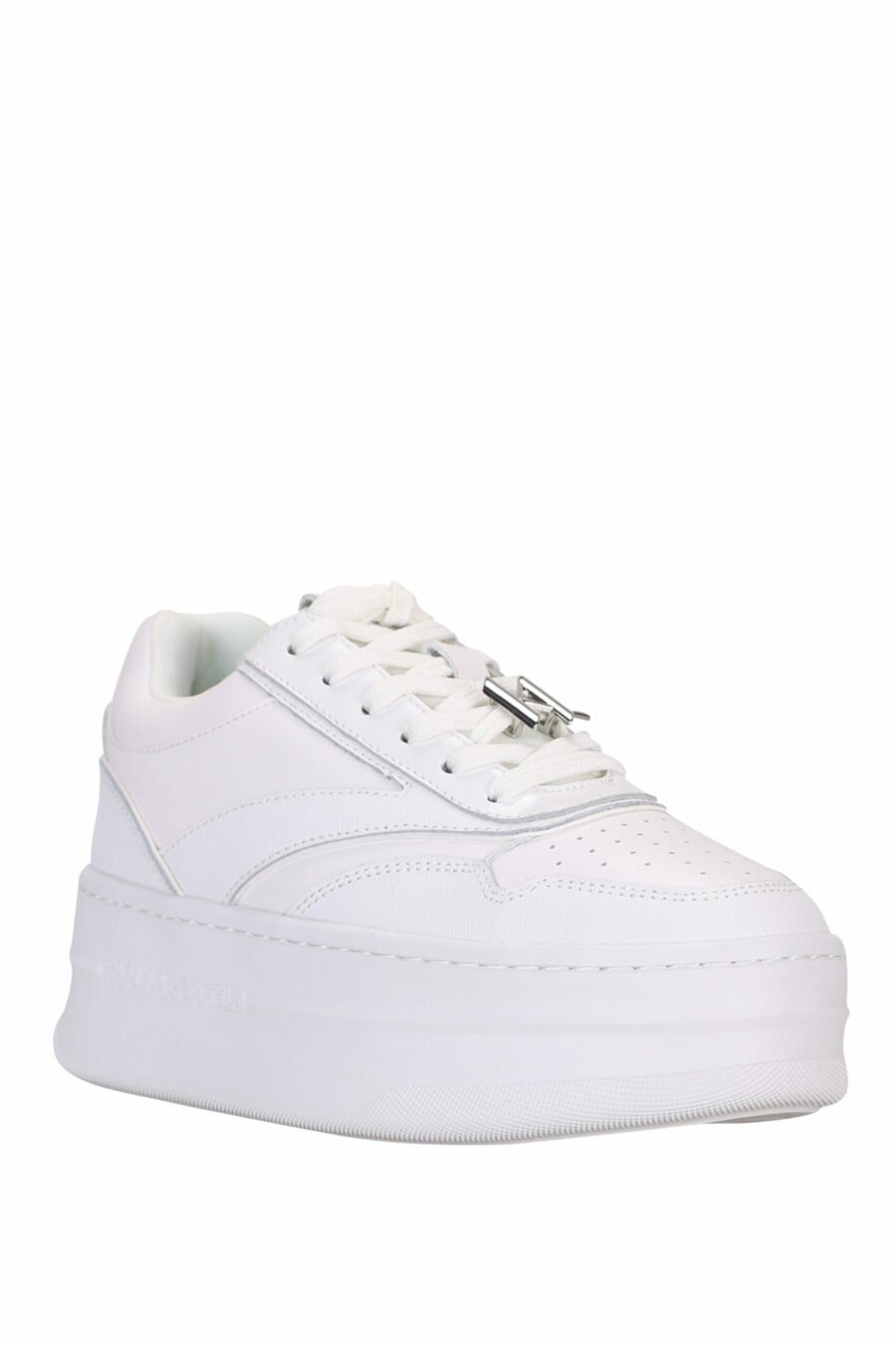 White trainers with logo and platform - 5059529319518 1 scaled