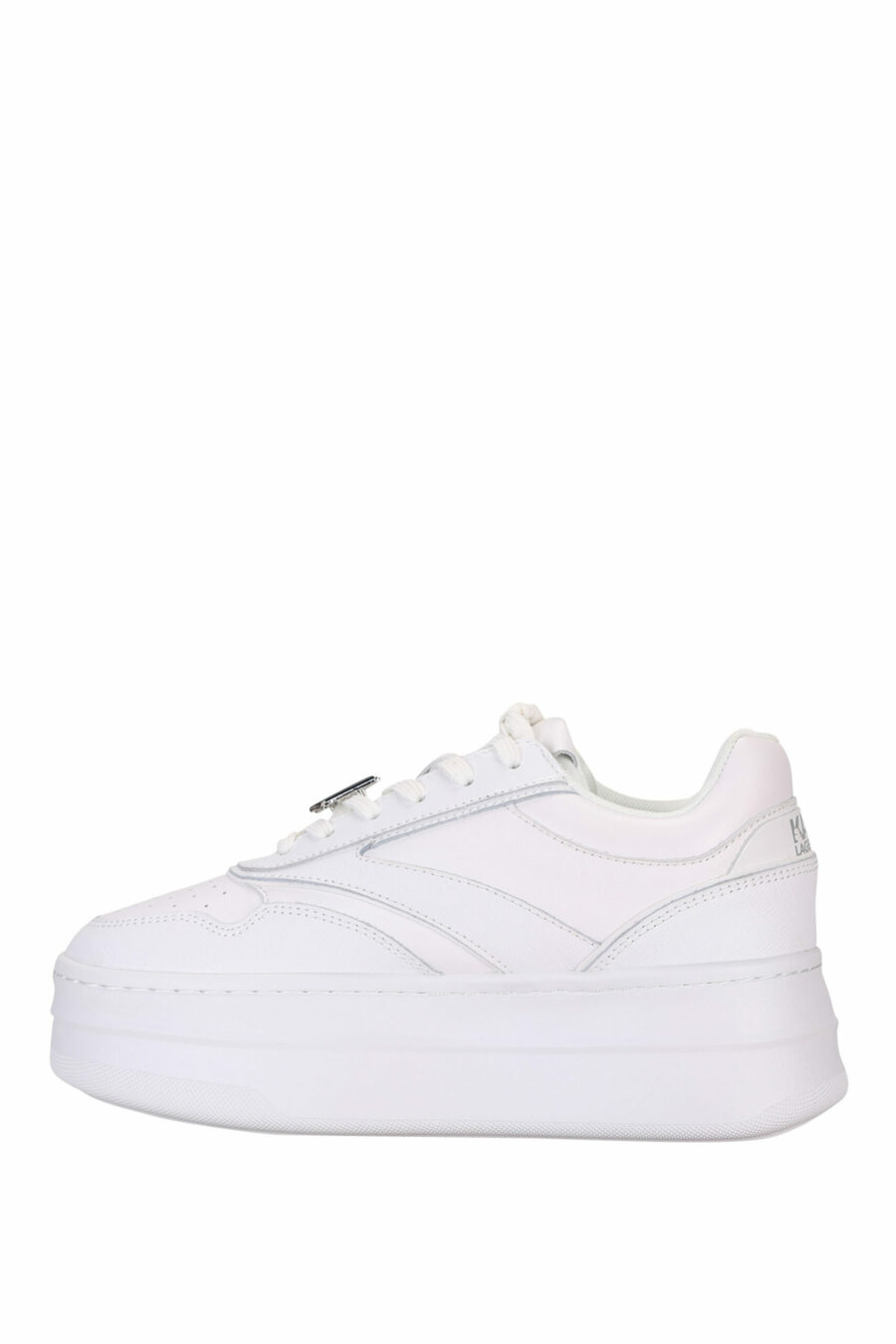 White trainers with logo and platform - 5059529319518 2 scaled