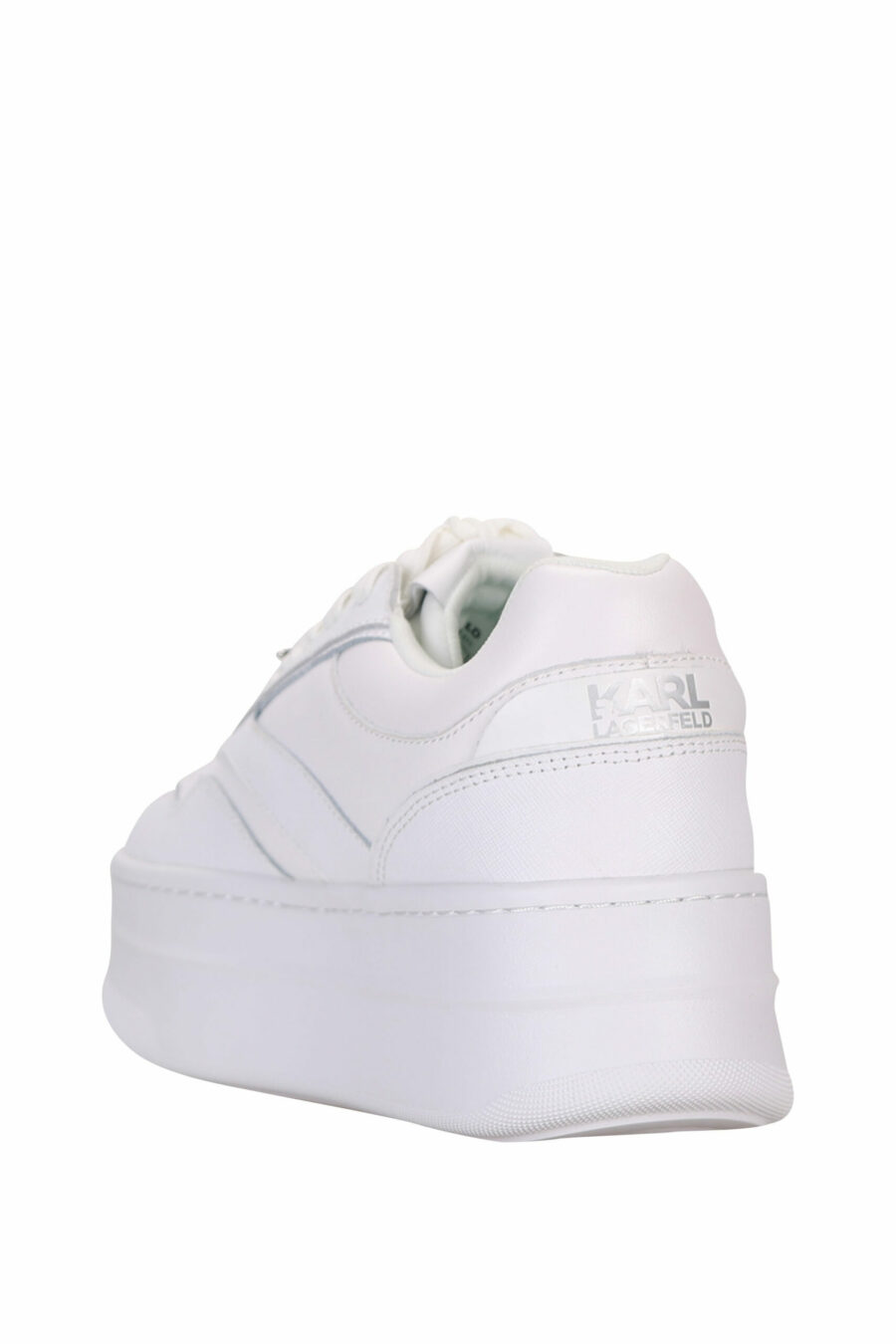 White trainers with logo and platform - 5059529319518 3 scaled
